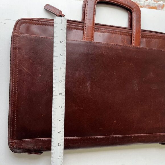 Wilsons Leather Brown Briefcase Laptop Bag – Vintage Classic Workwear Core - Picture 12 of 14